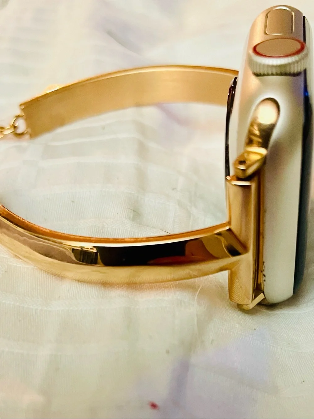 Gold Tone Smartwatch Bracelet Band for Wearable watch not included